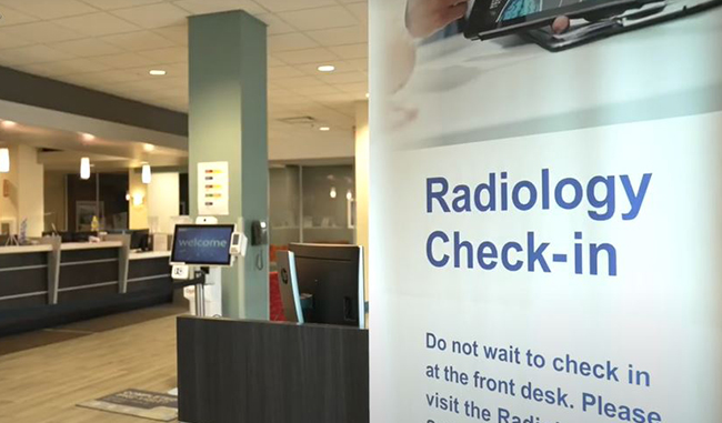 Crystal Run Healthcare radiology interior check-in