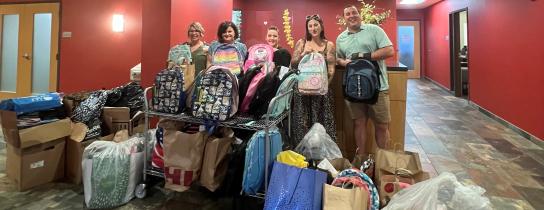 Crystal Run Healthcare Employees Support Local Communities with Backpacks and School Supply Donations